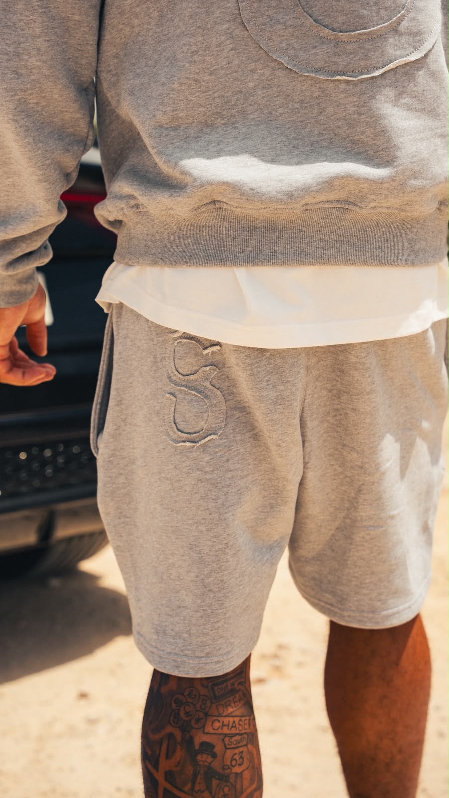 Crudo Grey Shorts