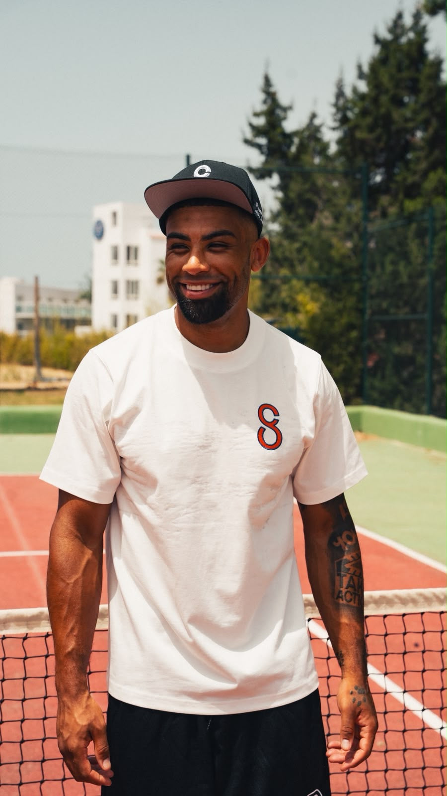 Crudo White & Orange Tee