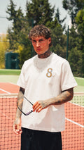 Crudo White & Orange Tee